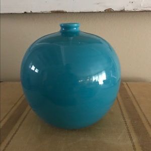 Vintage MCM Bitossi blue ball shaped vase - RARE